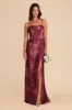 Mia Matte Satin Convertible Dress - Sangria Whimsical Blooms sold by Birdy Grey