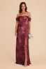 Mia Matte Satin Convertible Dress - Sangria Whimsical Blooms sold by Birdy Grey