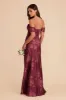 Mia Matte Satin Convertible Dress - Sangria Whimsical Blooms sold by Birdy Grey