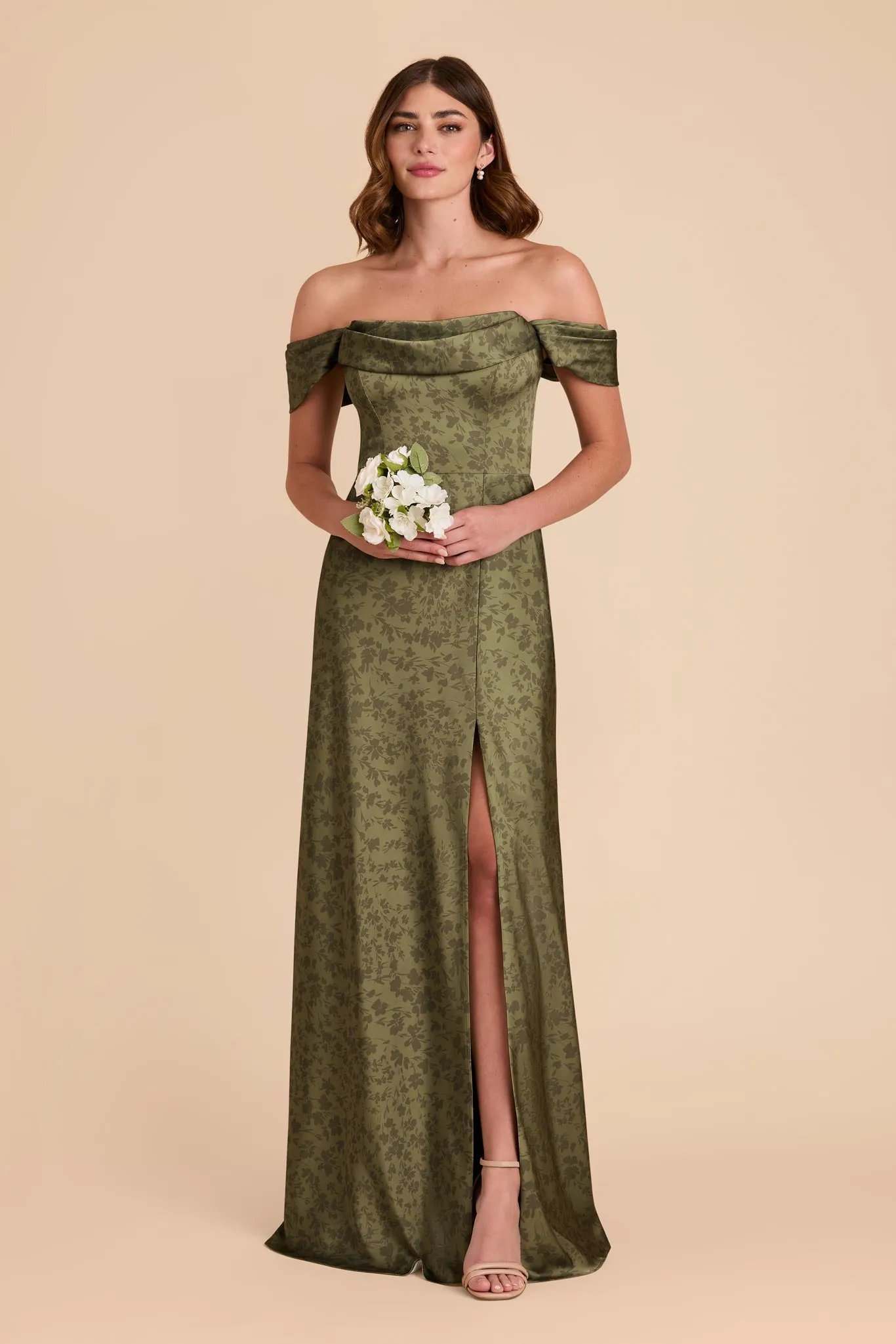 Mia Matte Satin Convertible Dress - Bright Martini Dreamy Floral sold by Birdy Grey product image thumbnail 5