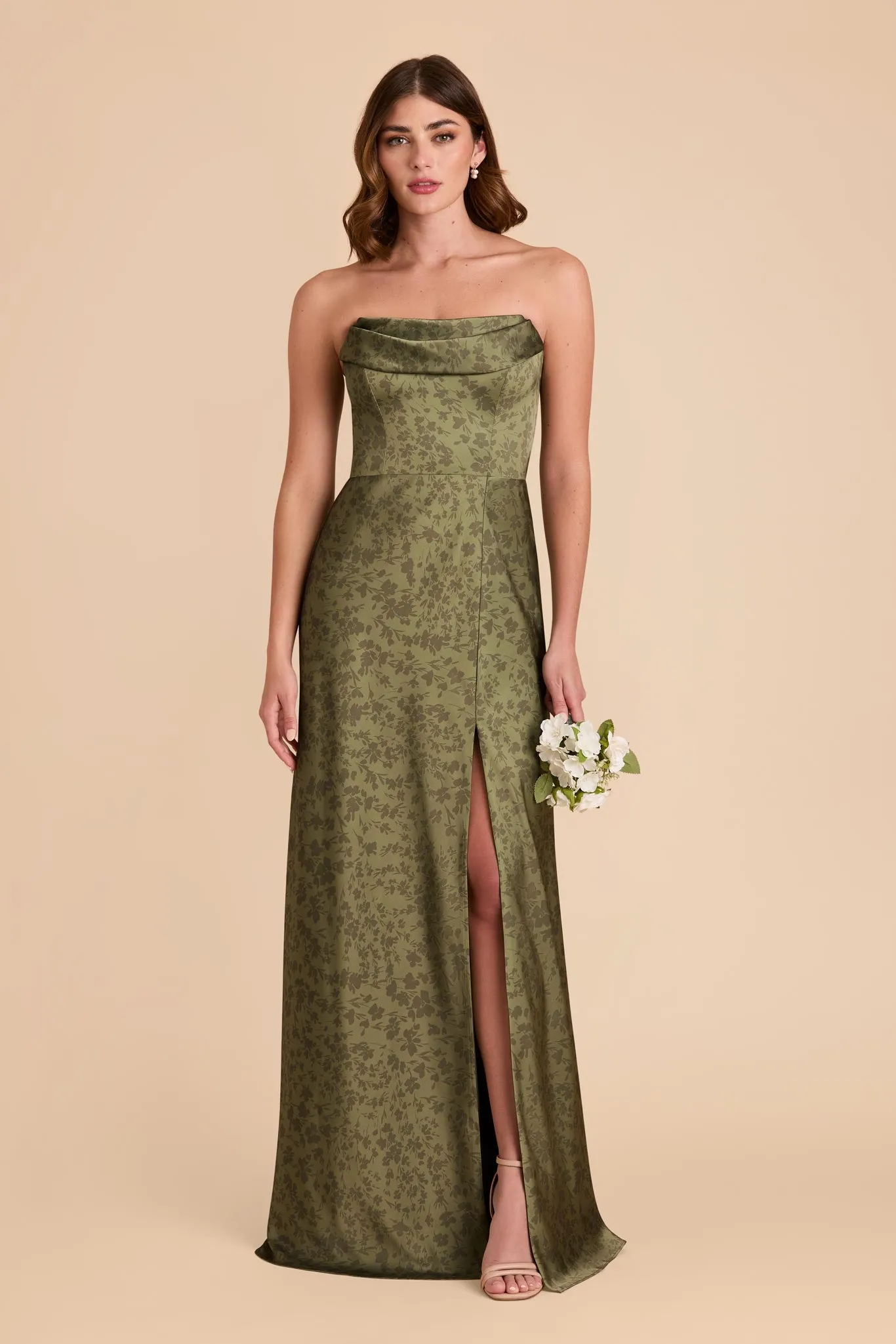 Mia Matte Satin Convertible Dress - Bright Martini Dreamy Floral sold by Birdy Grey product image thumbnail 4