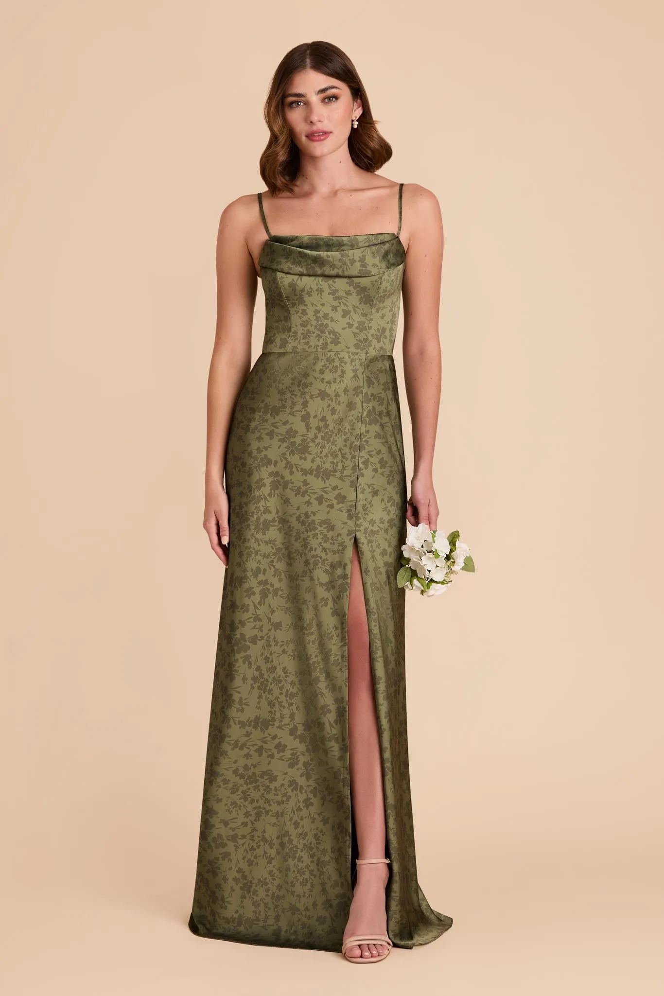 Mia Matte Satin Convertible Dress - Bright Martini Dreamy Floral sold by Birdy Grey product image thumbnail 3