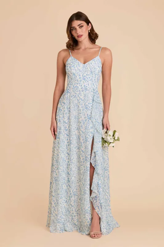 Theresa Chiffon Dress - Blue Dreamy Ditsy sold by Birdy Grey