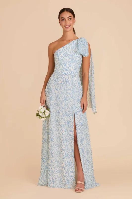 Melissa Chiffon Dress - Blue Dreamy Ditsy sold by Birdy Grey