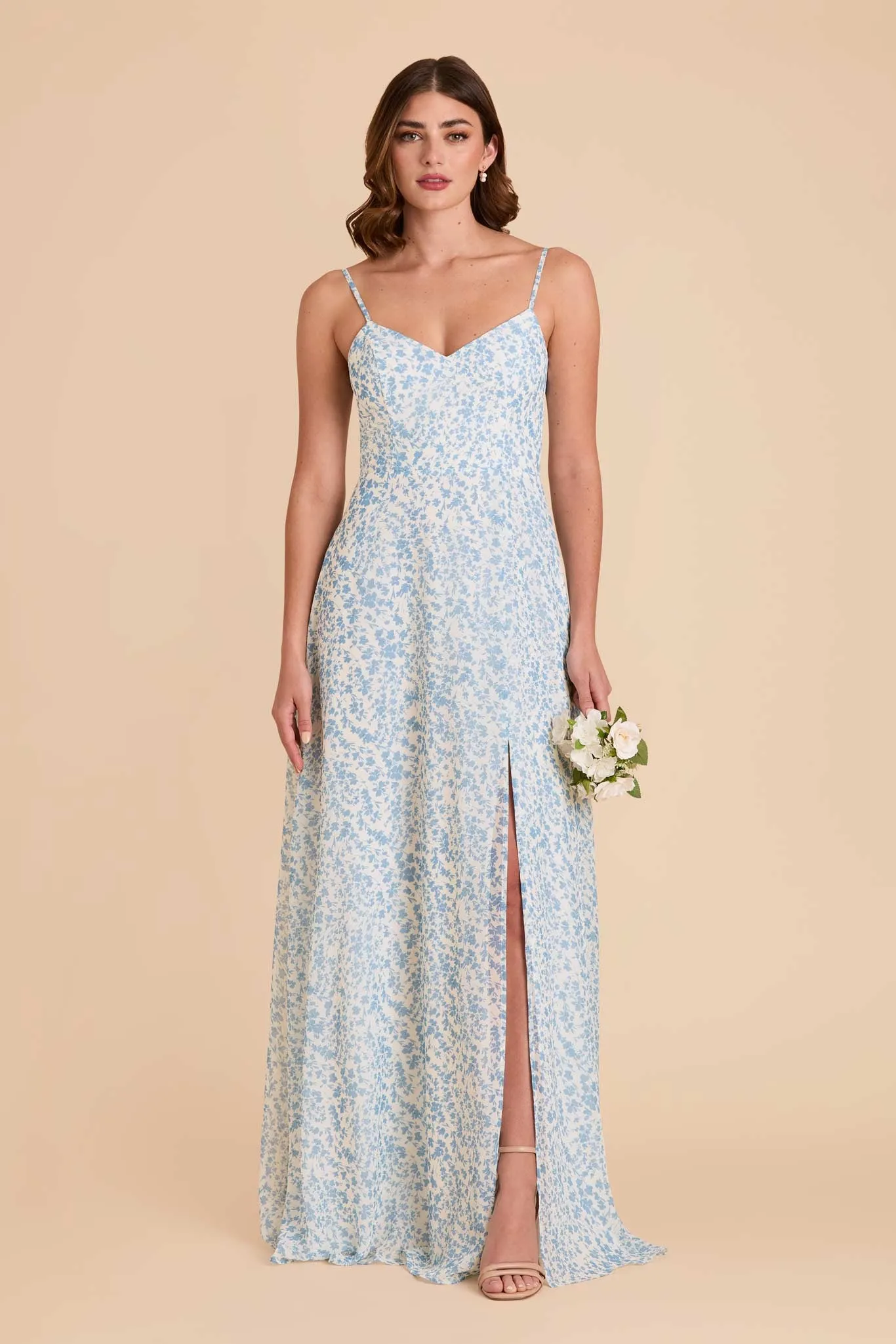 Devin Convertible Dress With Slit - Blue Dreamy Ditsy sold by Birdy Grey product image thumbnail 2