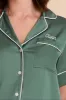 Jonny Satin Pajama Set - Eucalyptus sold by Birdy Grey