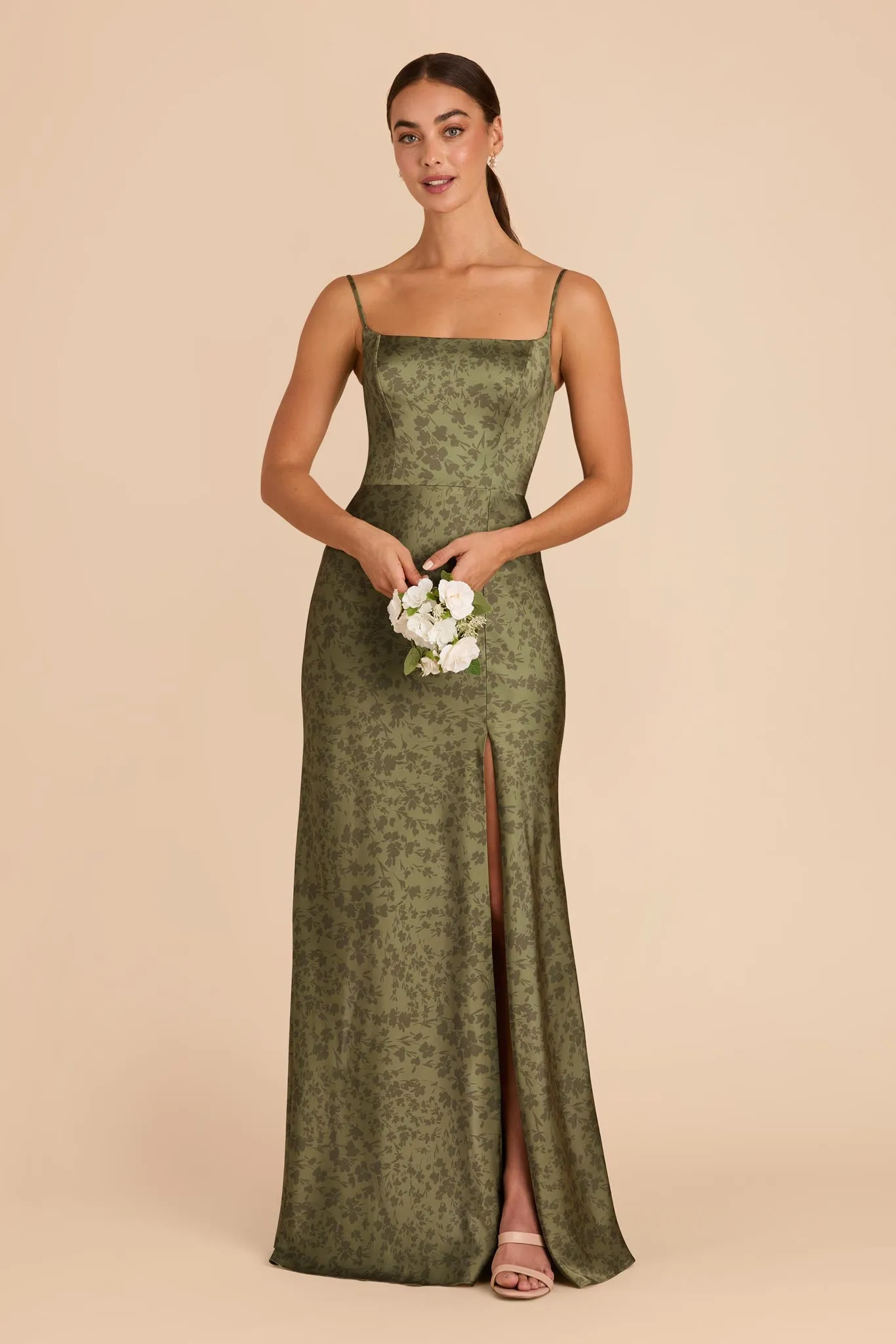 Mai Matte Satin Dress - Bright Martini Dreamy Floral sold by Birdy Grey product image thumbnail 2