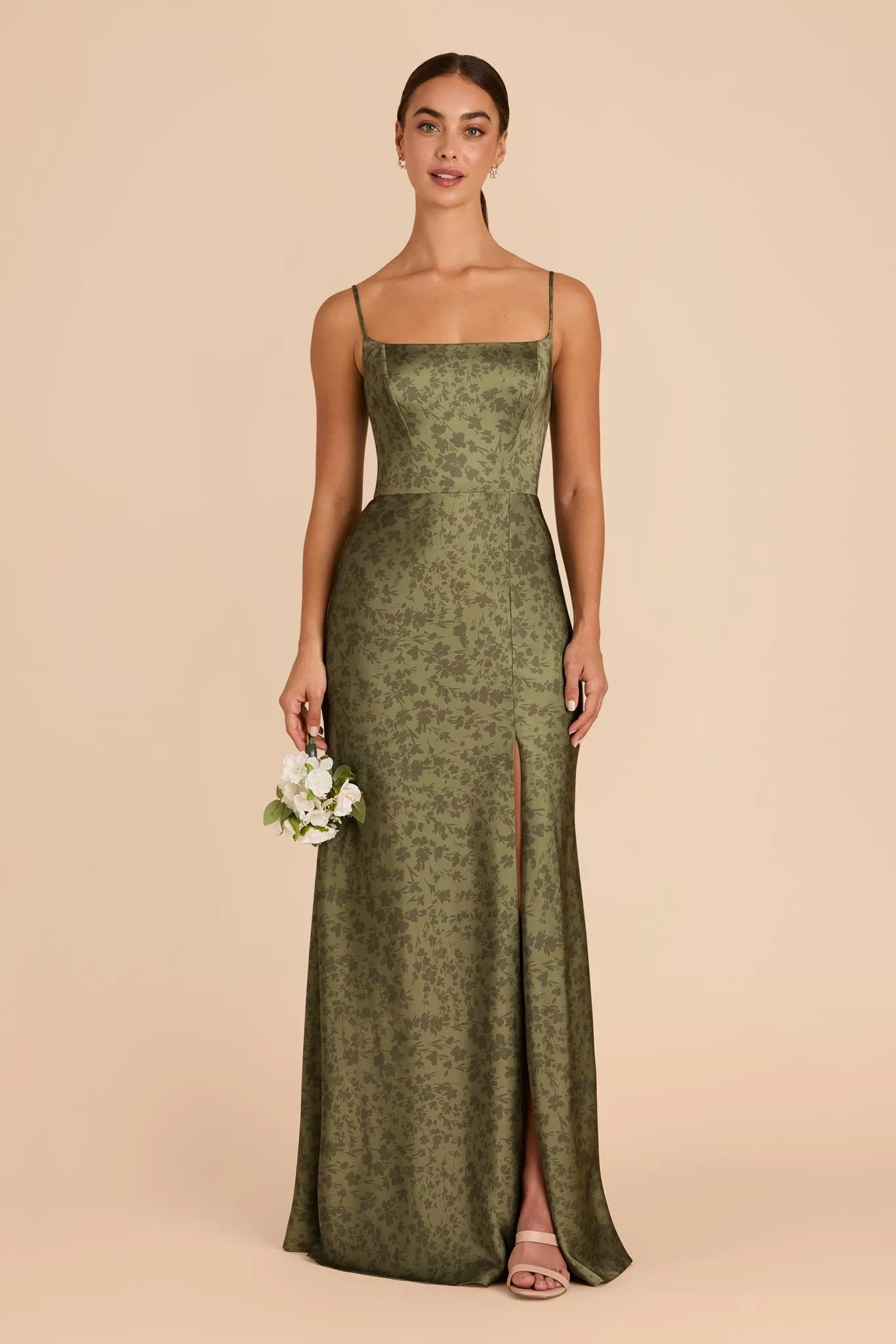 Mai Matte Satin Dress - Bright Martini Dreamy Floral sold by Birdy Grey