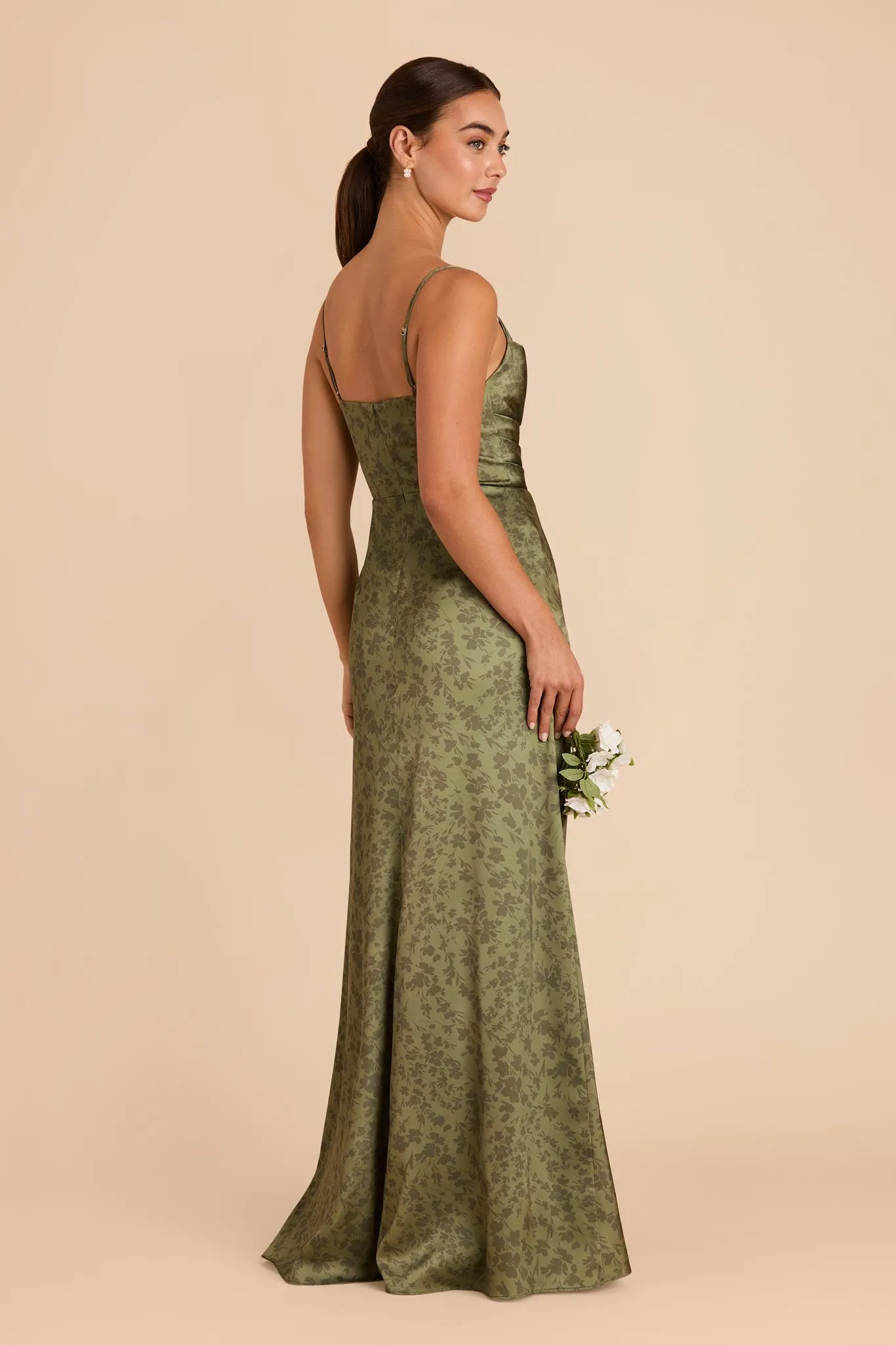 Lydia Matte Satin Dress - Bright Martini Dreamy Floral sold by Birdy Grey product image thumbnail 3