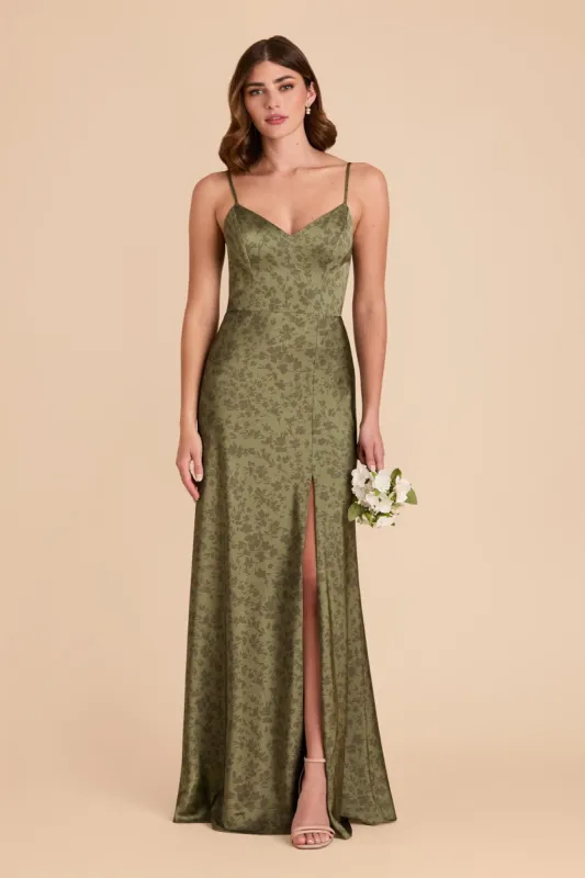 Jay Matte Satin Dress - Bright Martini Dreamy Floral sold by Birdy Grey