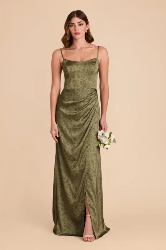 Anne Matte Satin Dress - Bright Martini Dreamy Floral sold by Birdy Grey