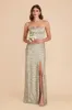 Mai Matte Satin Dress - Moss Green Dreamy Floral sold by Birdy Grey