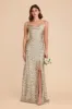 Lisa Long Matte Satin Dress - Moss Green Dreamy Floral sold by Birdy Grey