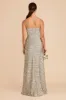 Jessica Matte Satin Dress - Moss Green Dreamy Floral sold by Birdy Grey