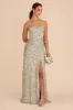 Jessica Matte Satin Dress - Moss Green Dreamy Floral sold by Birdy Grey