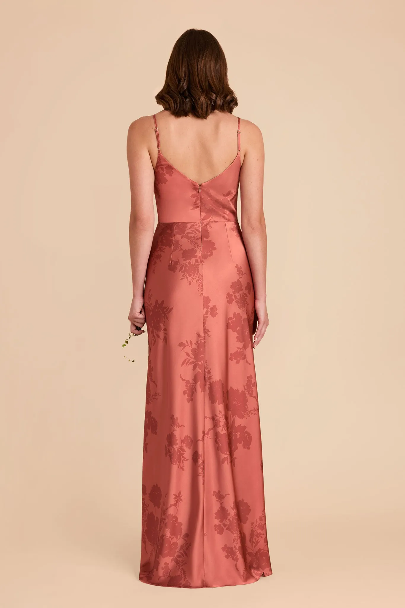 Jay Matte Satin Dress - Wild Rose Whimsical Blooms sold by Birdy Grey product image thumbnail 5