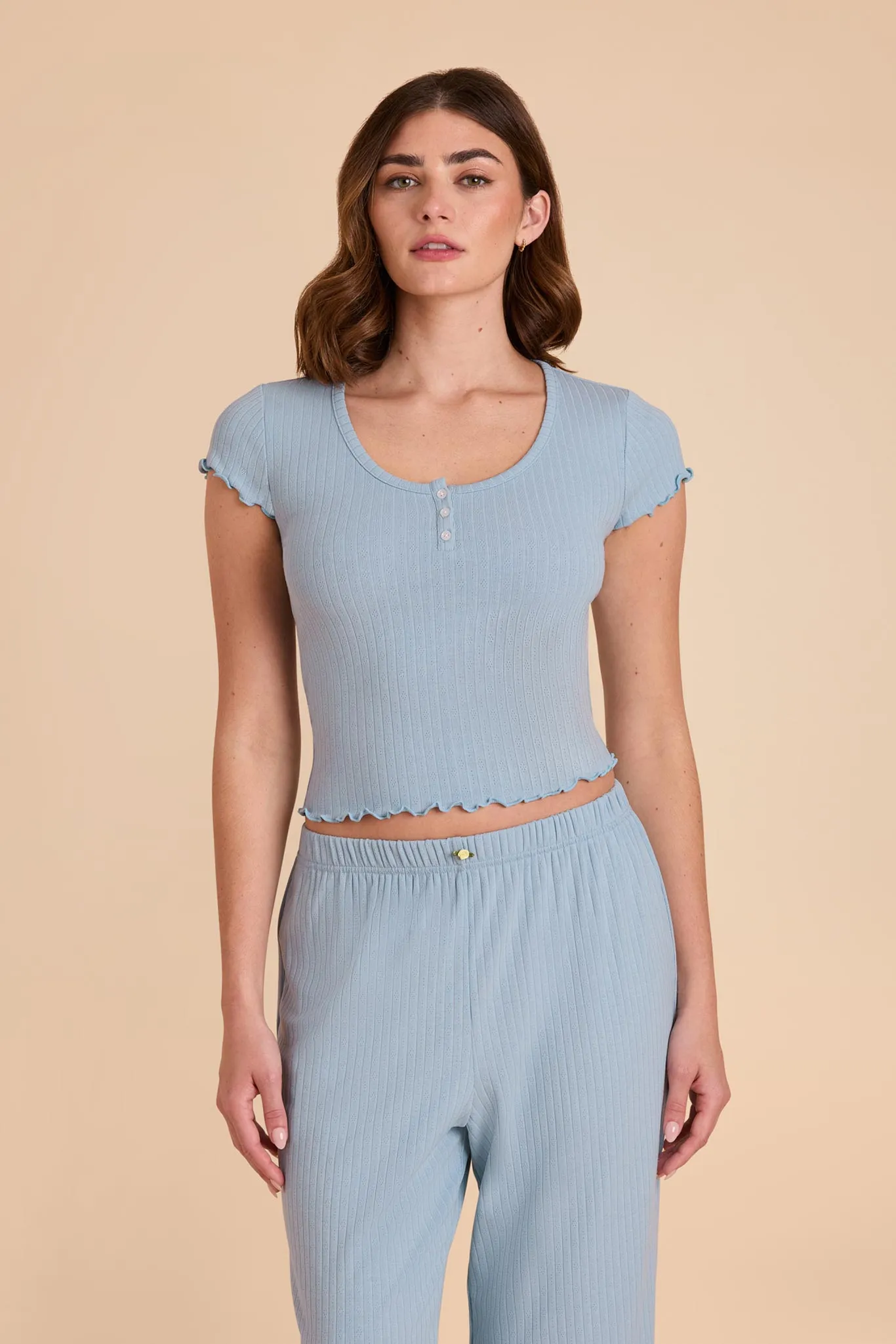 Lana Pointelle Set - Mist Blue sold by Birdy Grey product image thumbnail 4