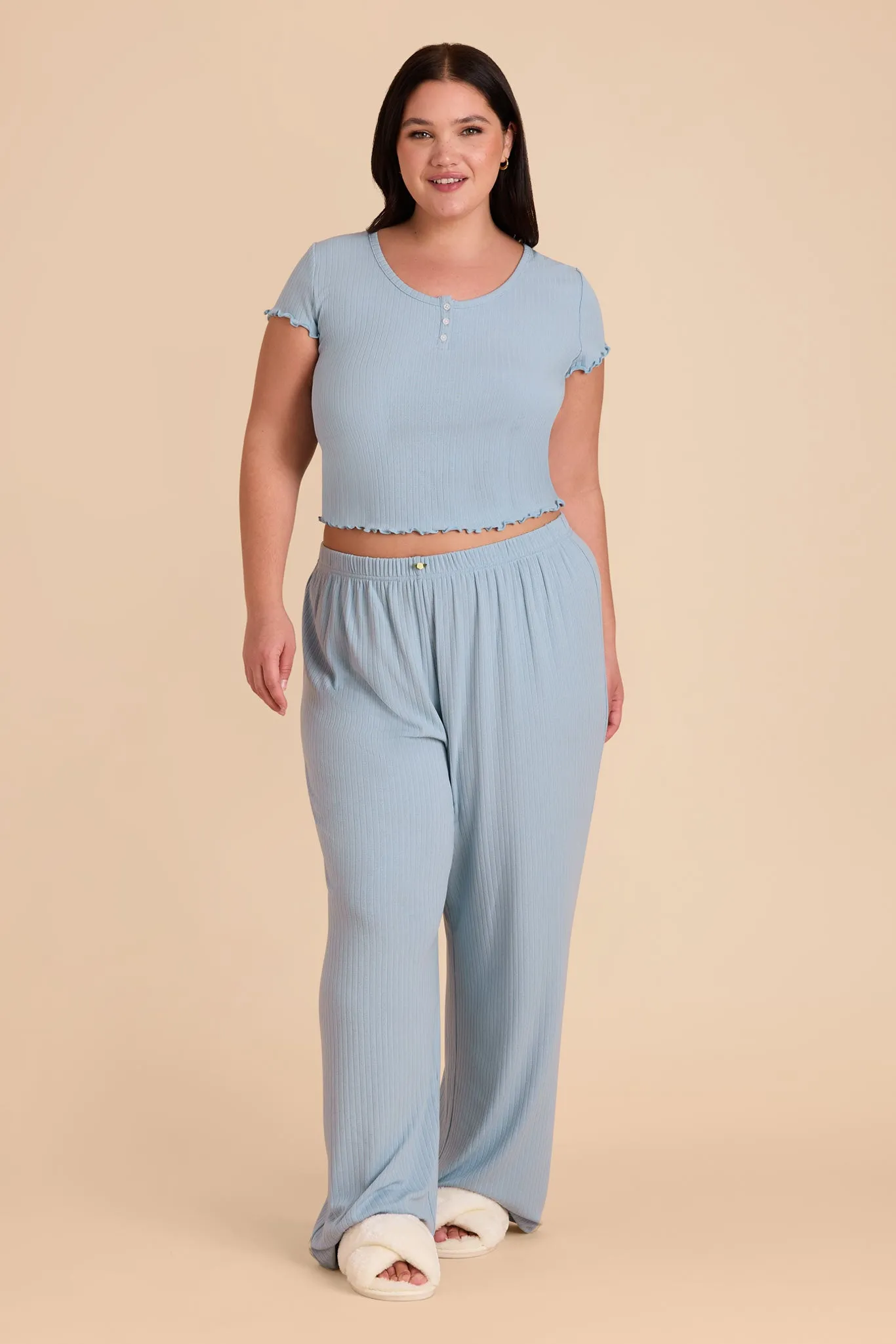 Lana Pointelle Set - Mist Blue sold by Birdy Grey product image thumbnail 2