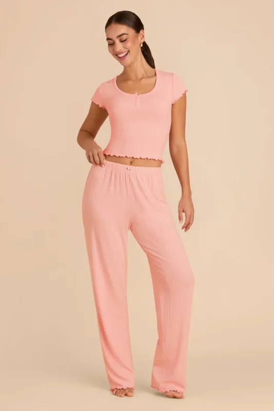 Lana Pointelle Set - Pink sold by Birdy Grey