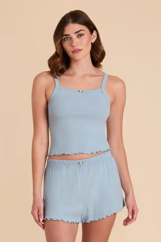 Sunday Pointelle Set - Mist Blue sold by Birdy Grey