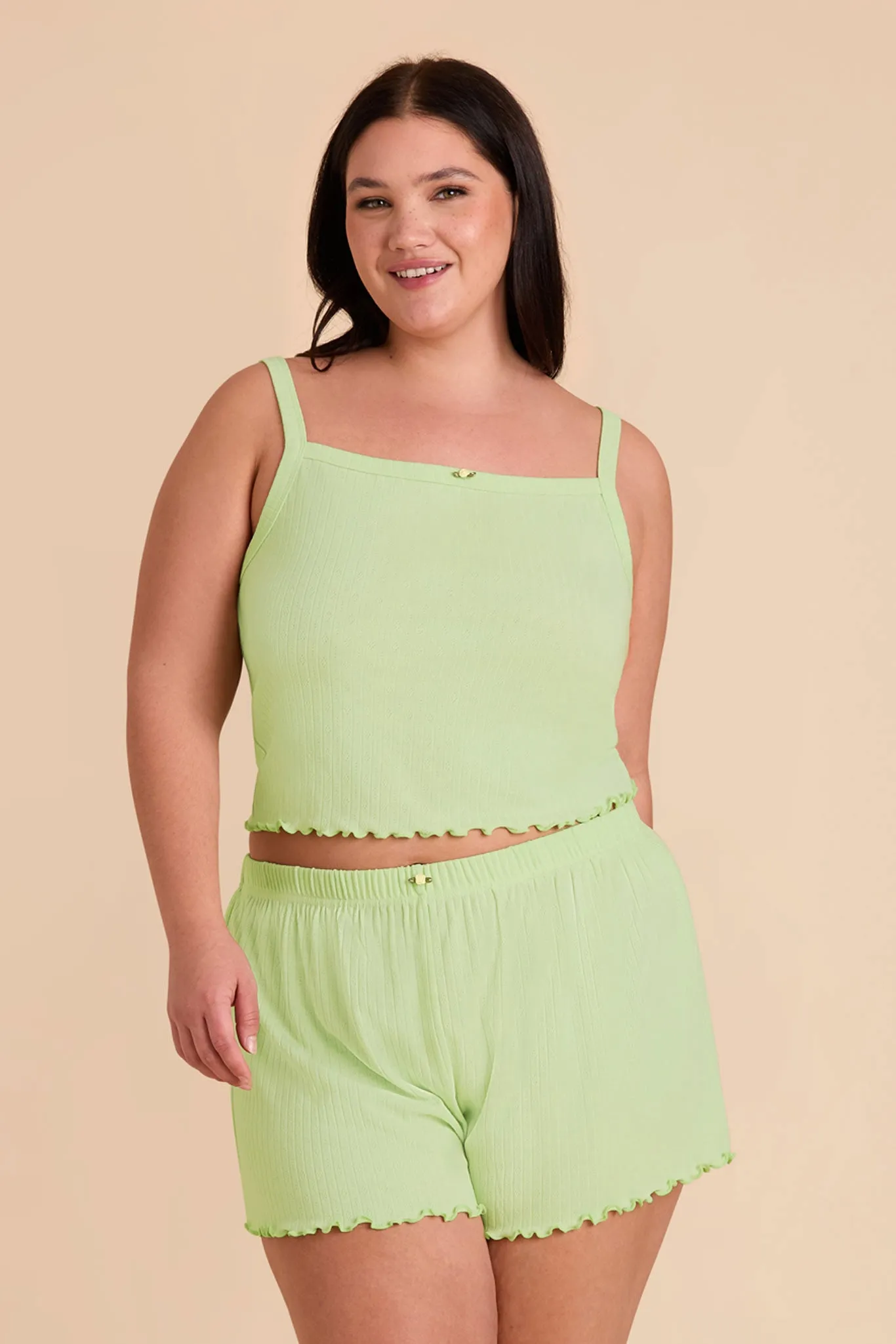 Sunday Pointelle Set - Bright Pistachio sold by Birdy Grey product image thumbnail 2