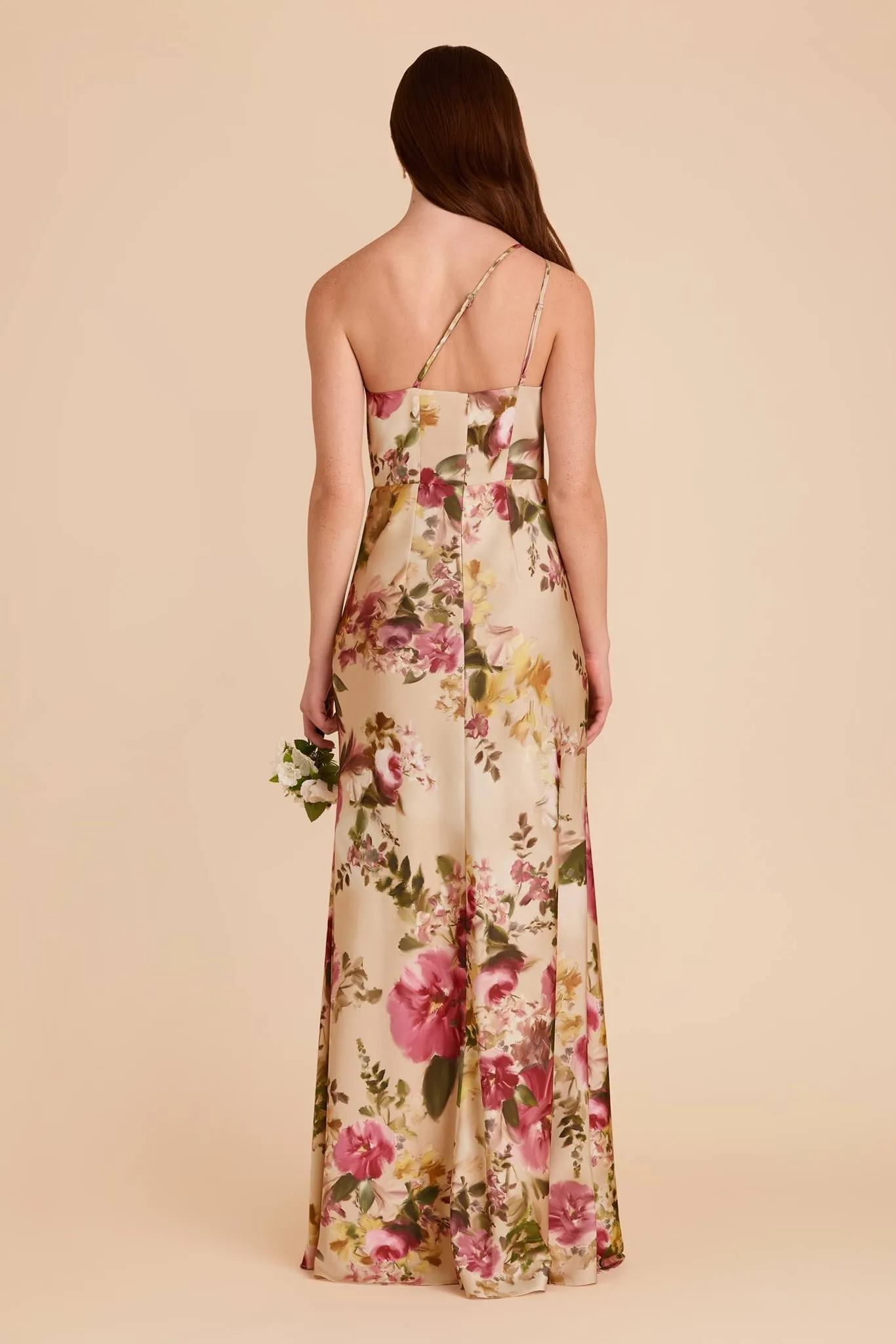 Kensie Matte Satin Dress - Hazelnut Moody Blooms sold by Birdy Grey product image thumbnail 5