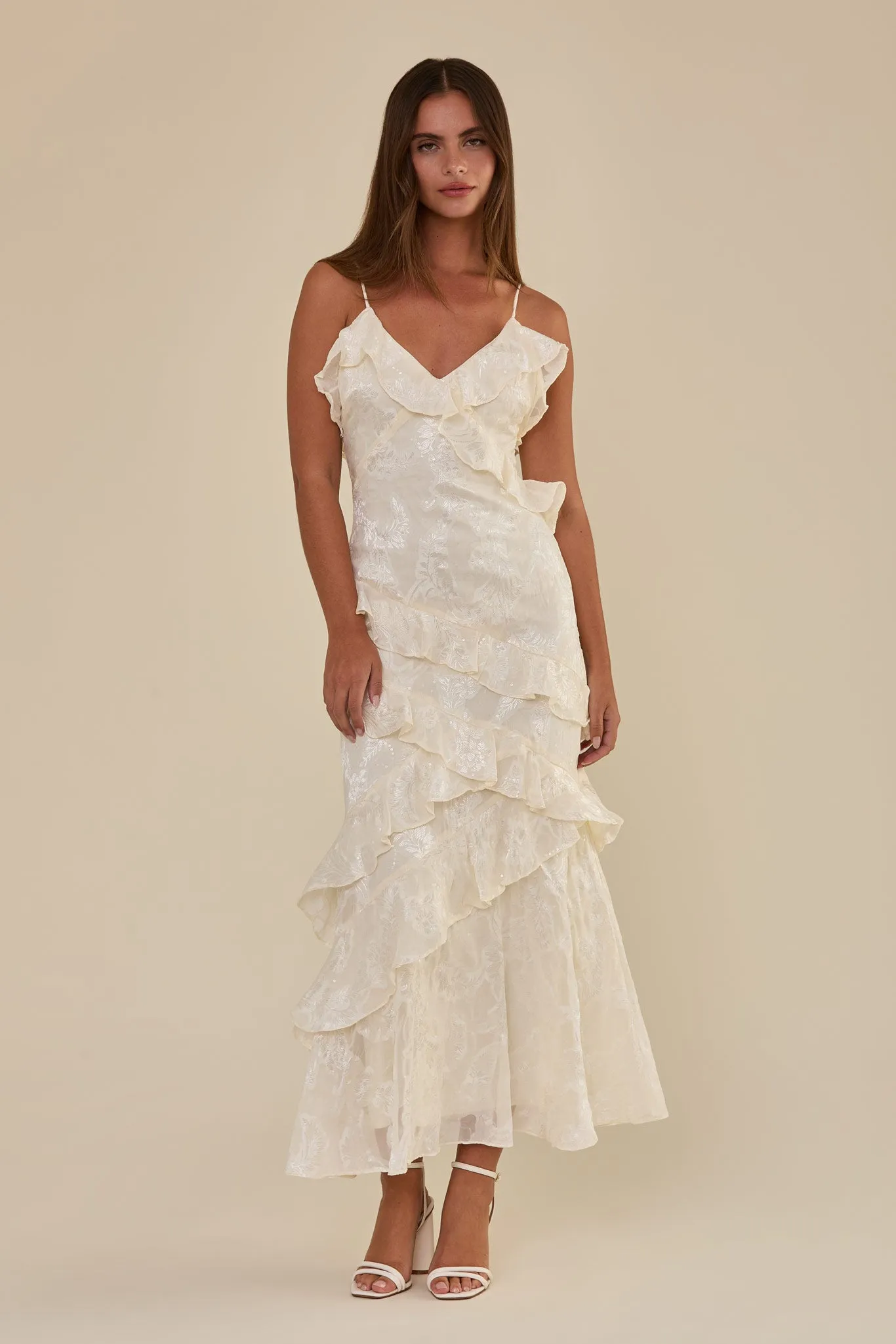 Emerson Dress - Ivory sold by Birdy Grey