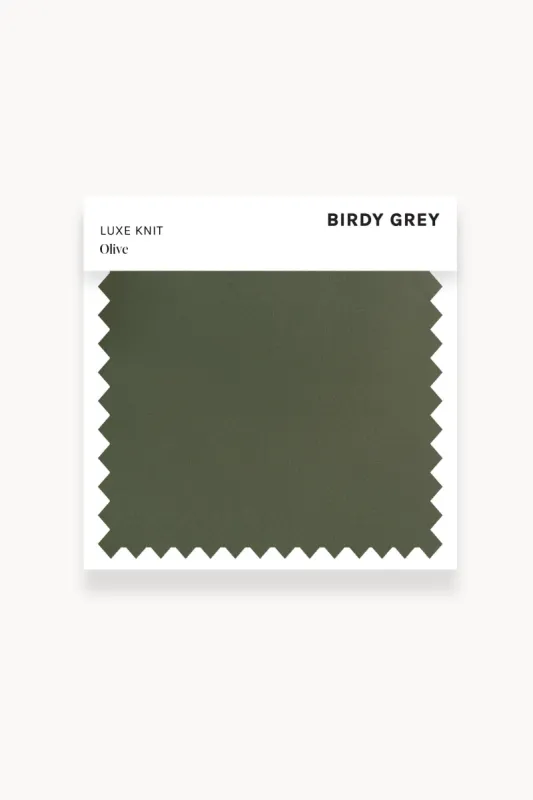 Swatch - Luxe Knit in Olive sold by Birdy Grey