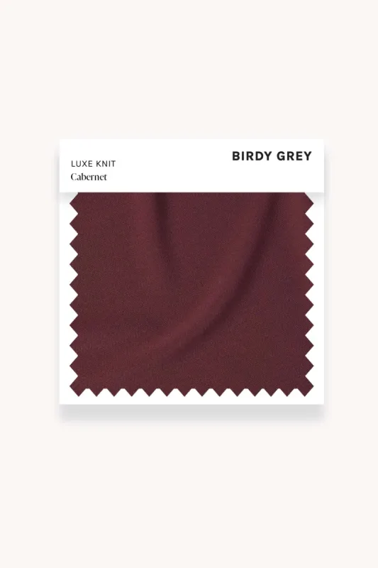 Swatch - Luxe Knit in Cabernet sold by Birdy Grey