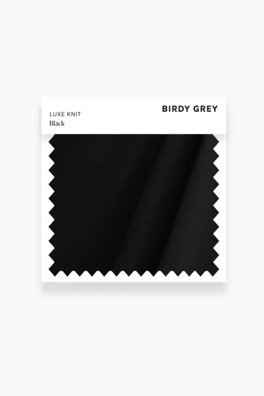Swatch - Luxe Knit in Black sold by Birdy Grey
