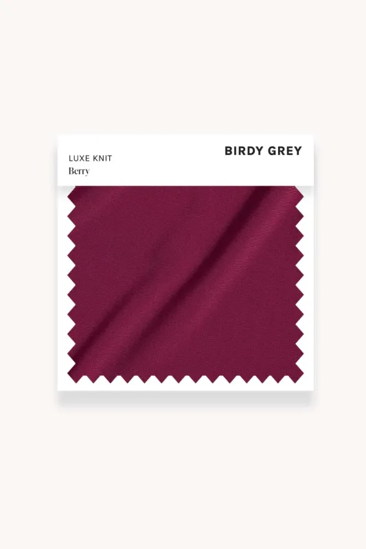 Swatch - Luxe Knit in Berry sold by Birdy Grey