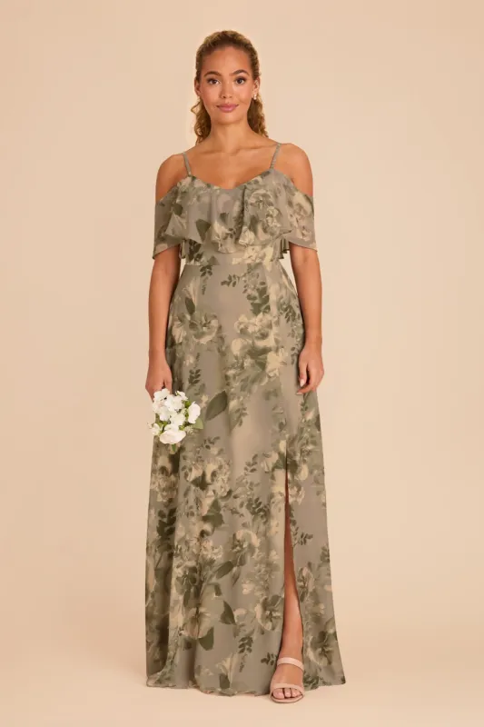 Jane Convertible Dress With Slit - Doe Painted Botanics sold by Birdy Grey