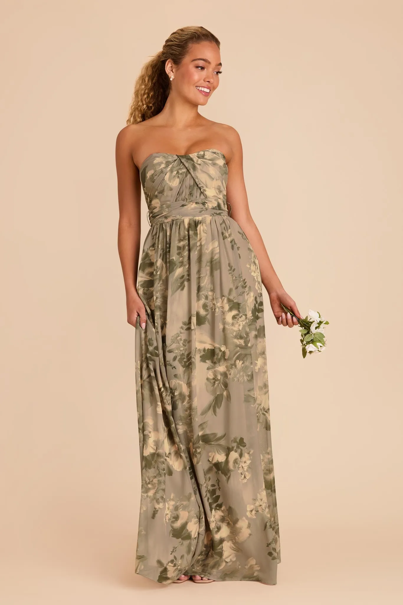 Grace Convertible Dress - Doe Painted Botanics sold by Birdy Grey product image thumbnail 3