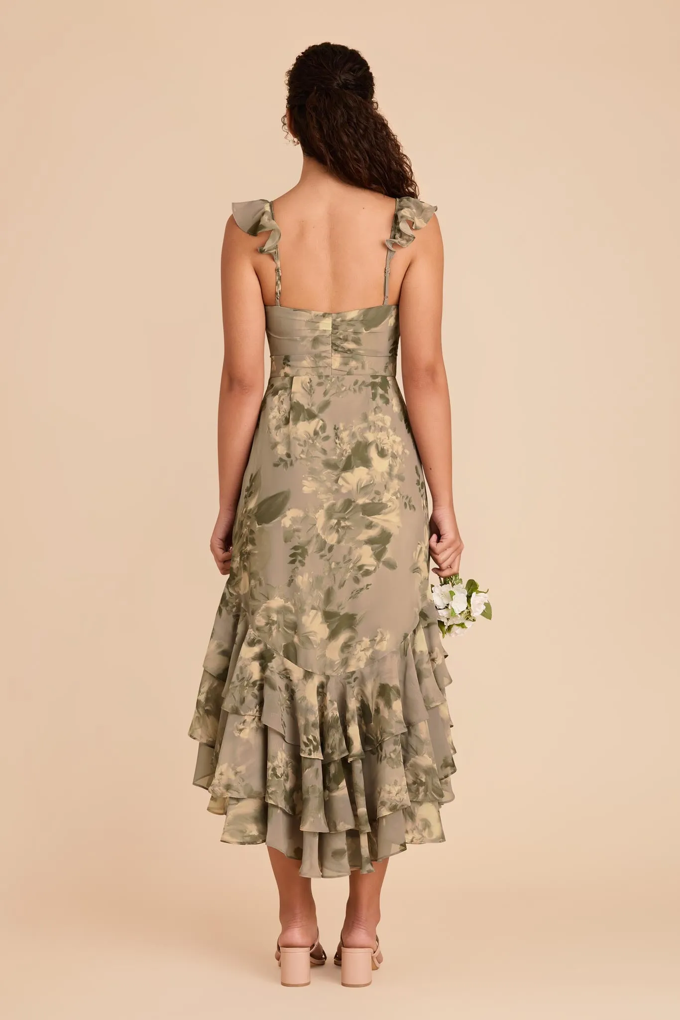 Ginny Chiffon Dress - Doe Painted Botanics sold by Birdy Grey product image thumbnail 4
