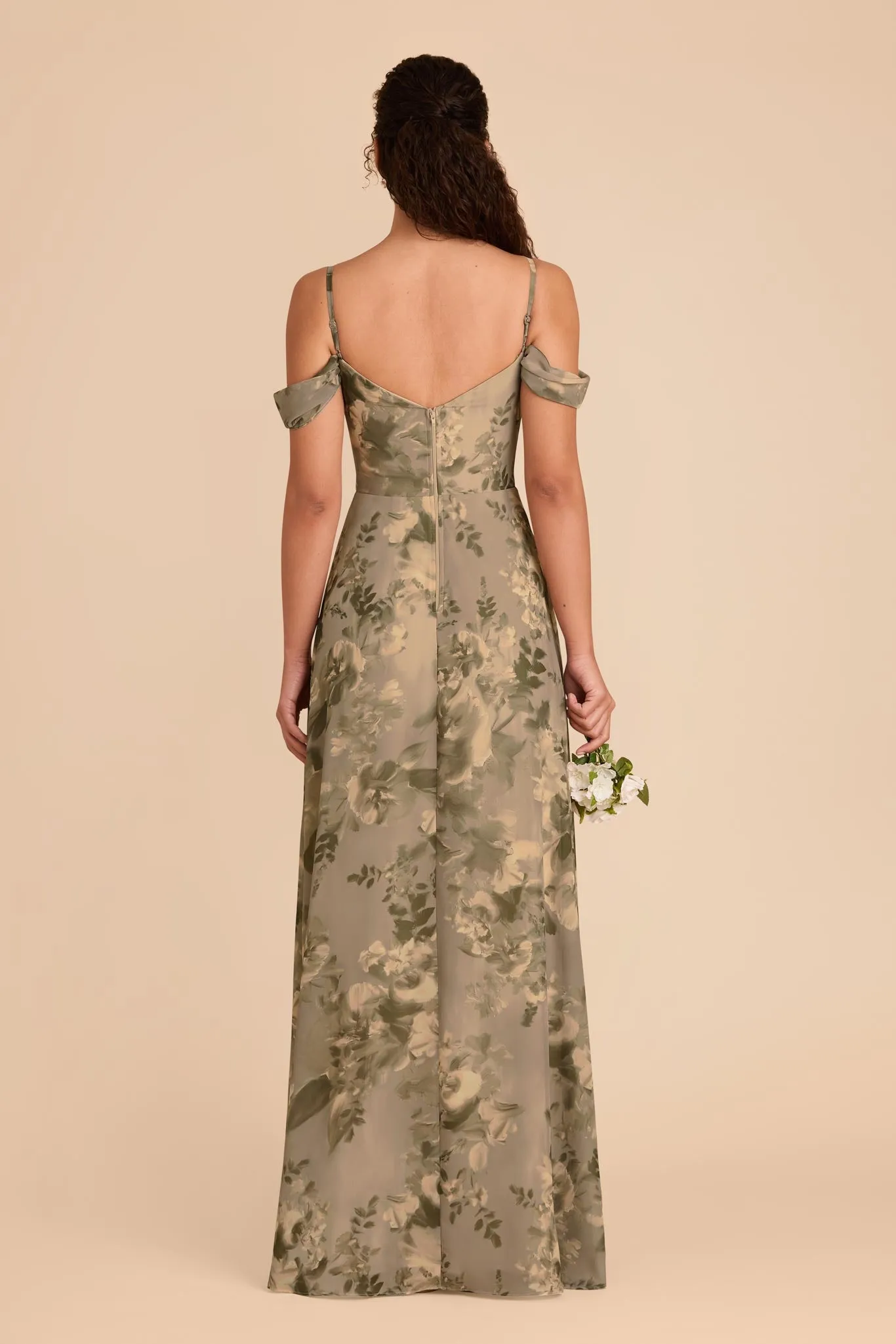 Devin Convertible Dress With Slit - Doe Painted Botanics sold by Birdy Grey product image thumbnail 5