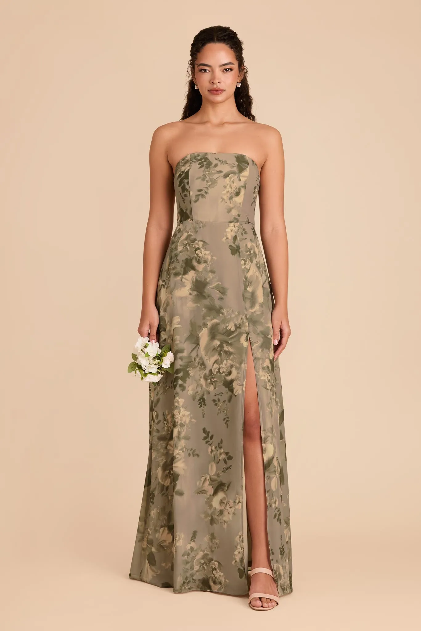 Chris Convertible Chiffon Dress - Doe Painted Botanics sold by Birdy Grey product image thumbnail 3