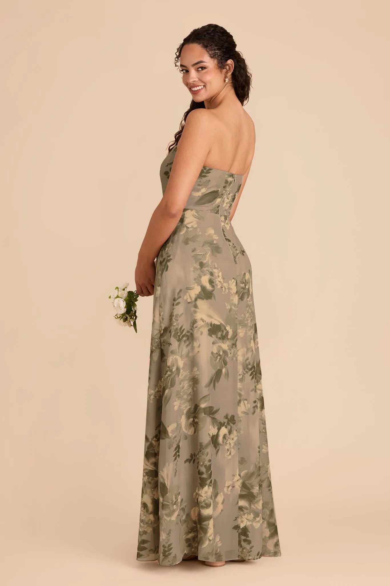 Chris Convertible Chiffon Dress - Doe Painted Botanics sold by Birdy Grey product image thumbnail 4