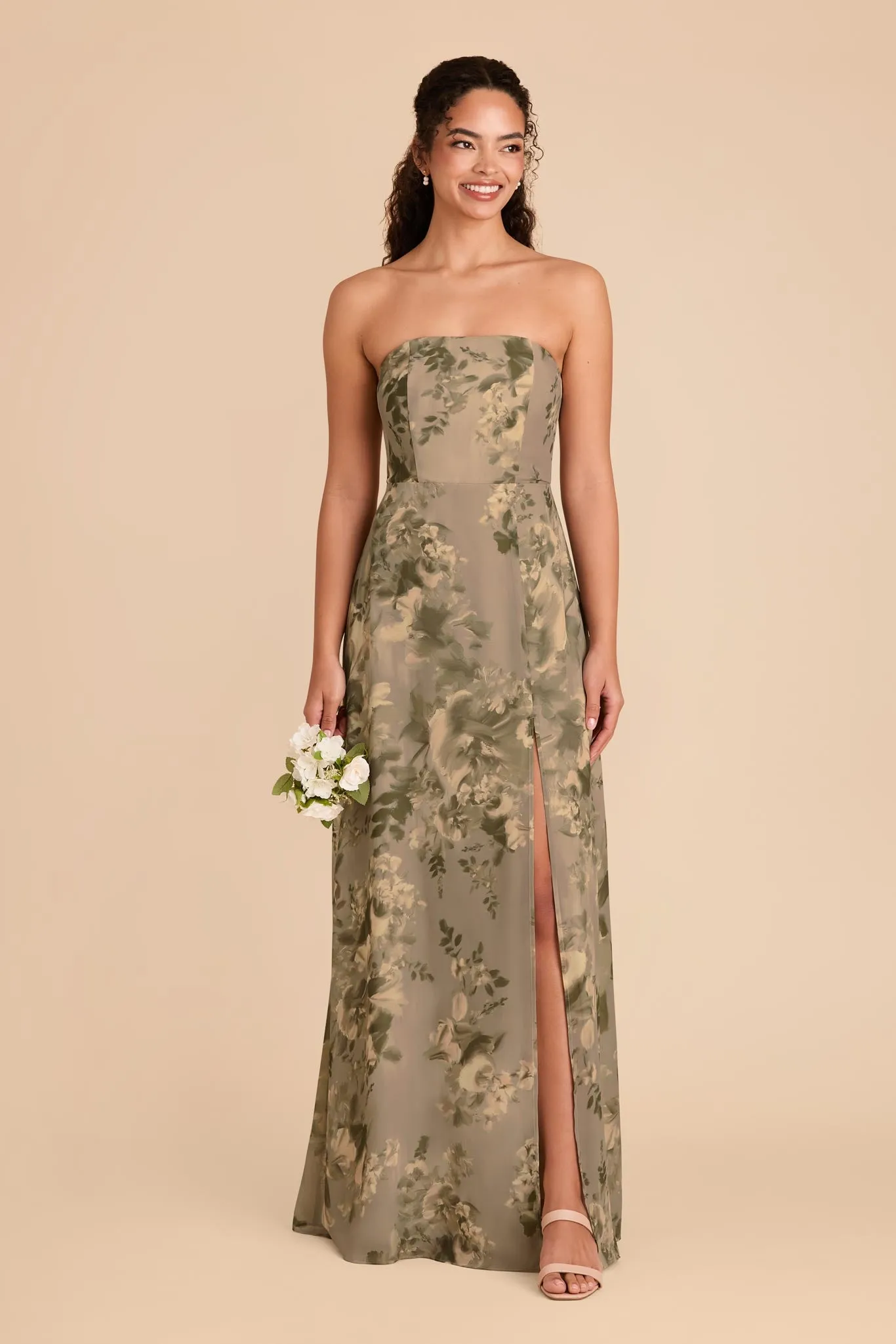 Chris Convertible Chiffon Dress - Doe Painted Botanics sold by Birdy Grey product image thumbnail 2