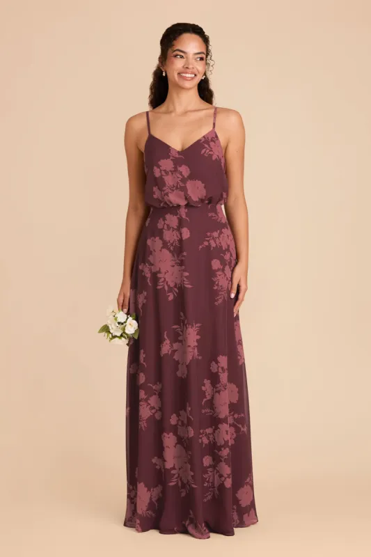 Gwennie Dress - Sangria Whimsical Blooms sold by Birdy Grey