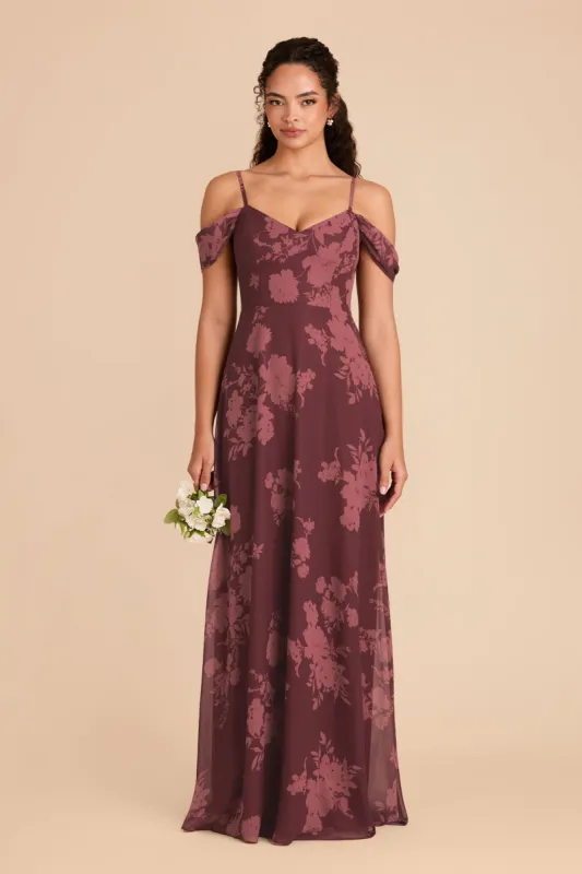 Devin Convertible Dress - Sangria Whimsical Blooms sold by Birdy Grey