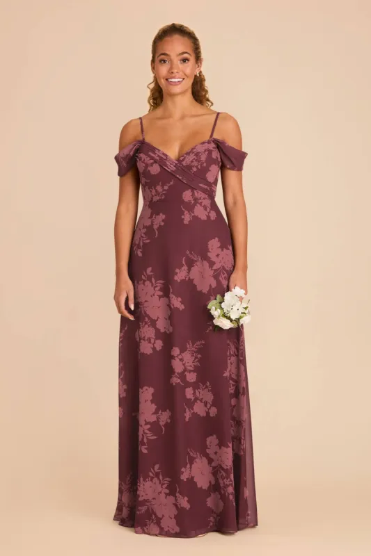 Spence Convertible Dress - Sangria Whimsical Blooms sold by Birdy Grey