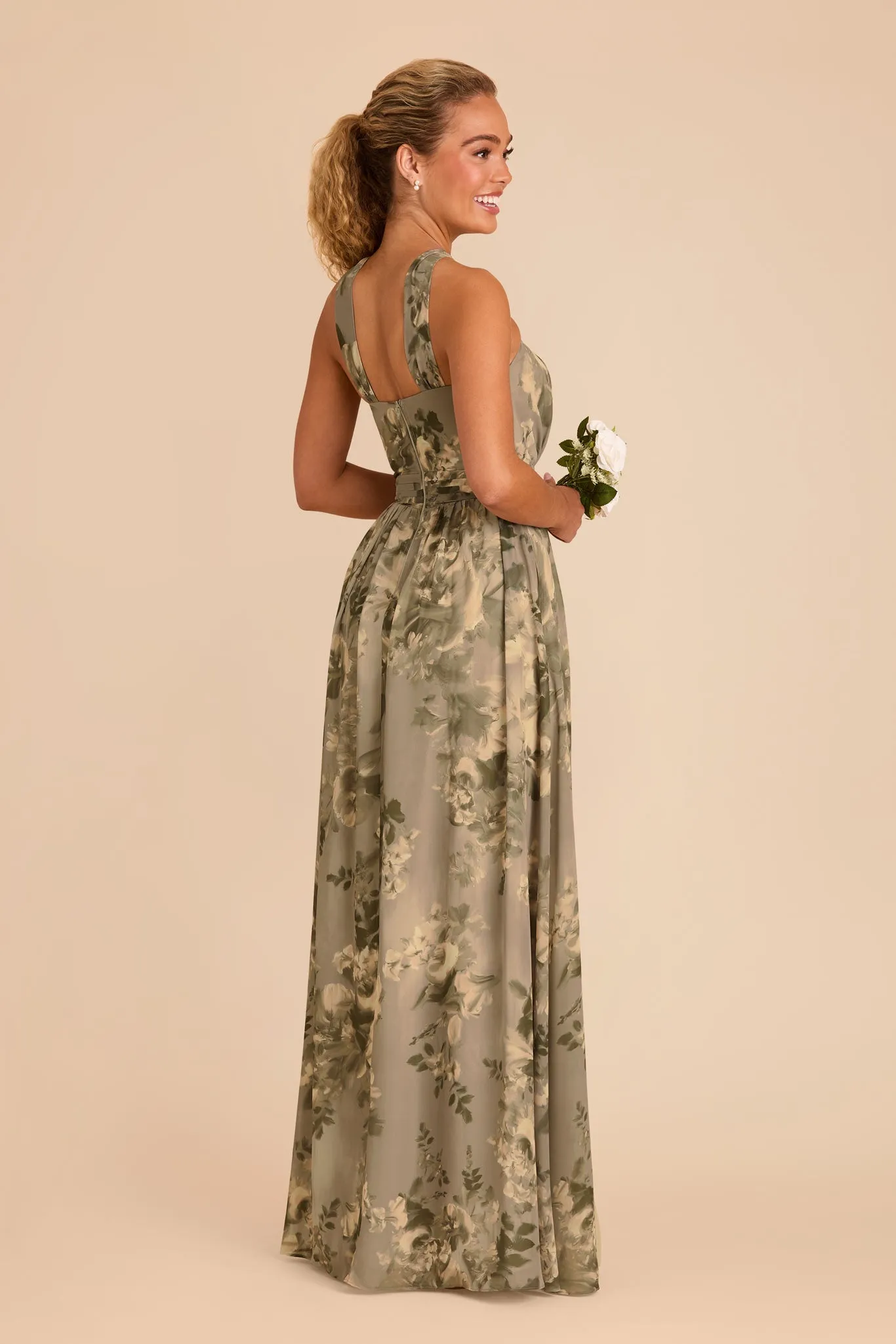 Kiko Chiffon Dress - Doe Painted Botanics sold by Birdy Grey product image thumbnail 4