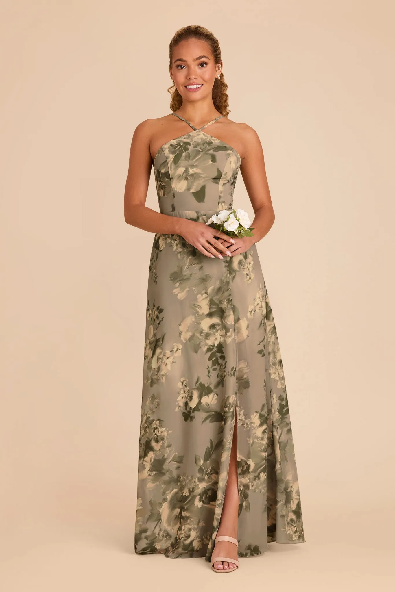 Juliet Chiffon Dress - Doe Painted Botanics sold by Birdy Grey product image thumbnail 3
