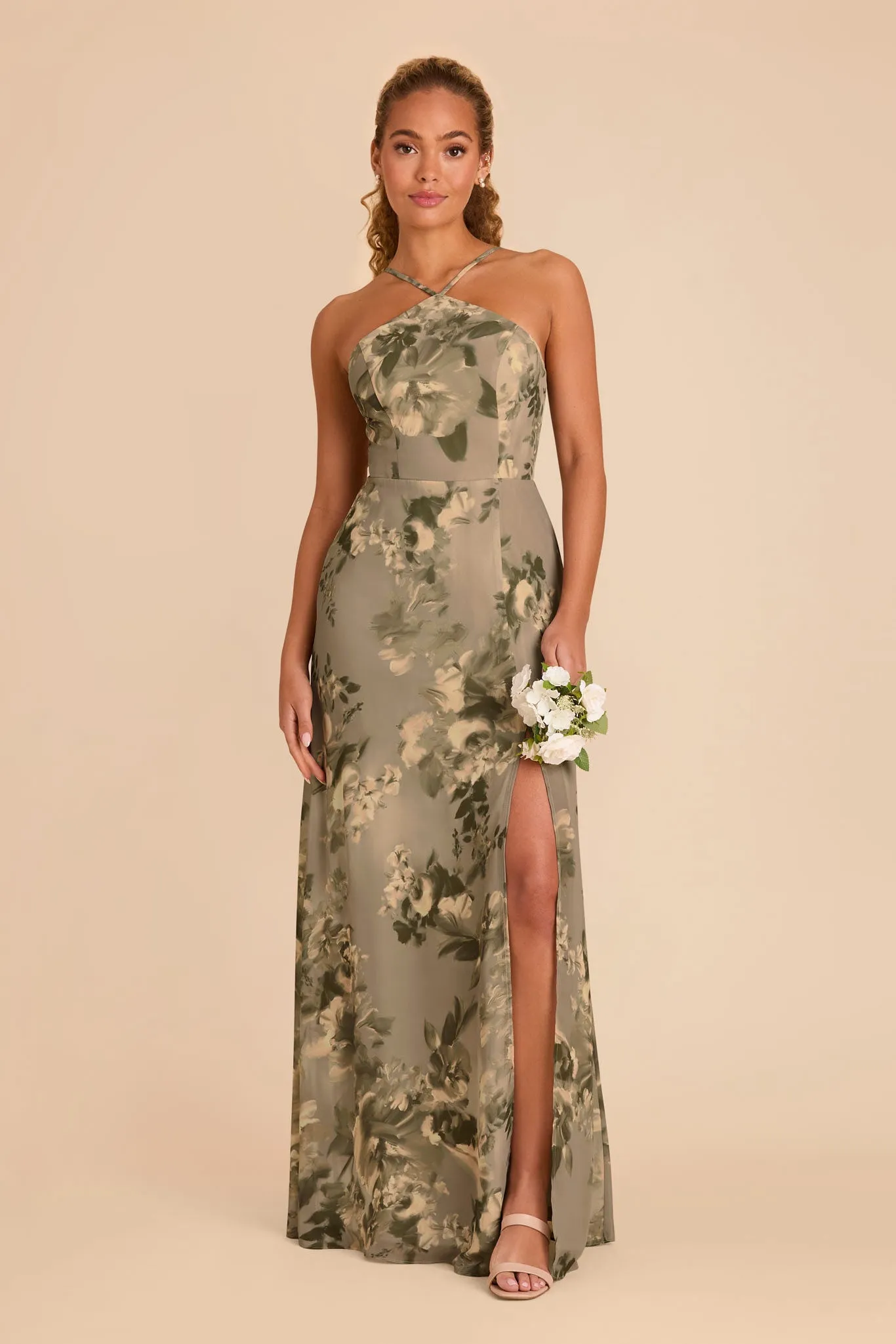 Juliet Chiffon Dress - Doe Painted Botanics sold by Birdy Grey product image thumbnail 2