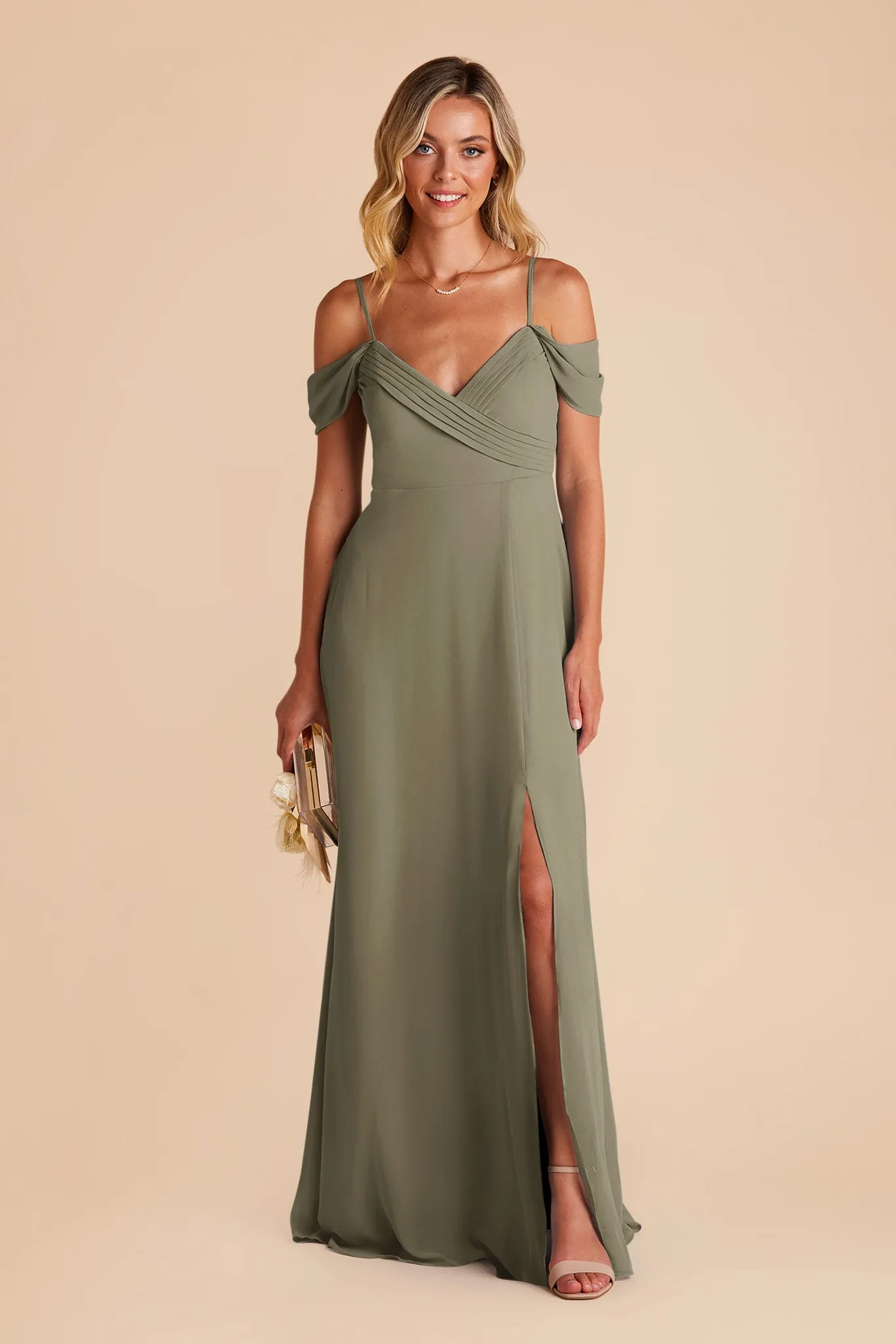 Spence Convertible Dress With Slit - Thyme sold by Birdy Grey