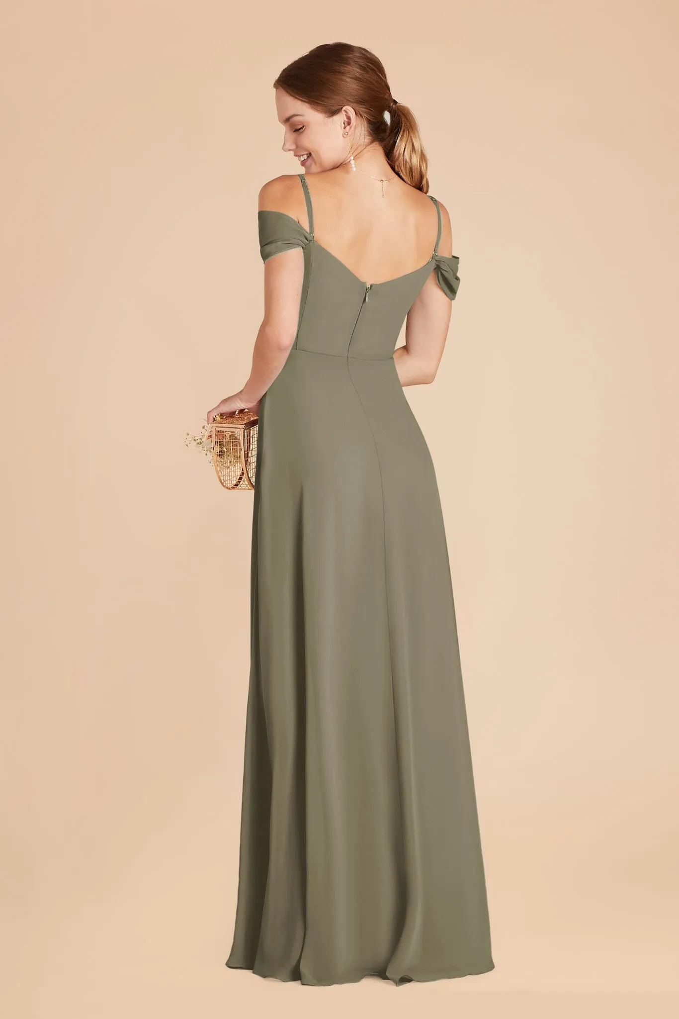 Spence Convertible Dress With Slit - Thyme sold by Birdy Grey product image thumbnail 5