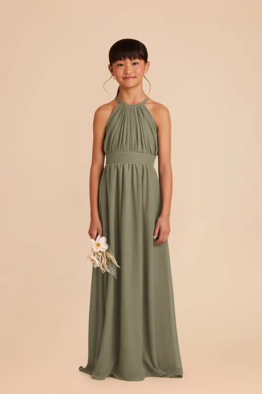 Sienna Junior Dress - Thyme sold by Birdy Grey