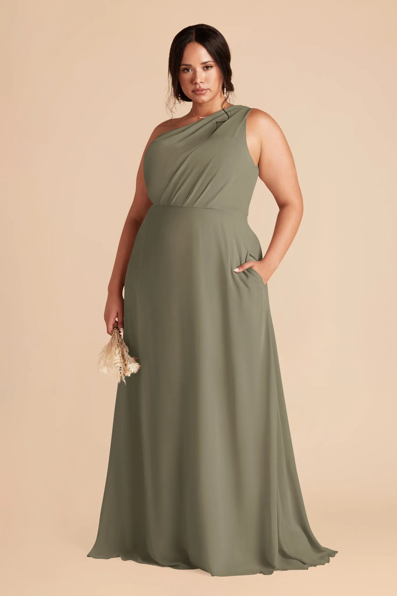 Kira Dress - Thyme sold by Birdy Grey product image thumbnail 2