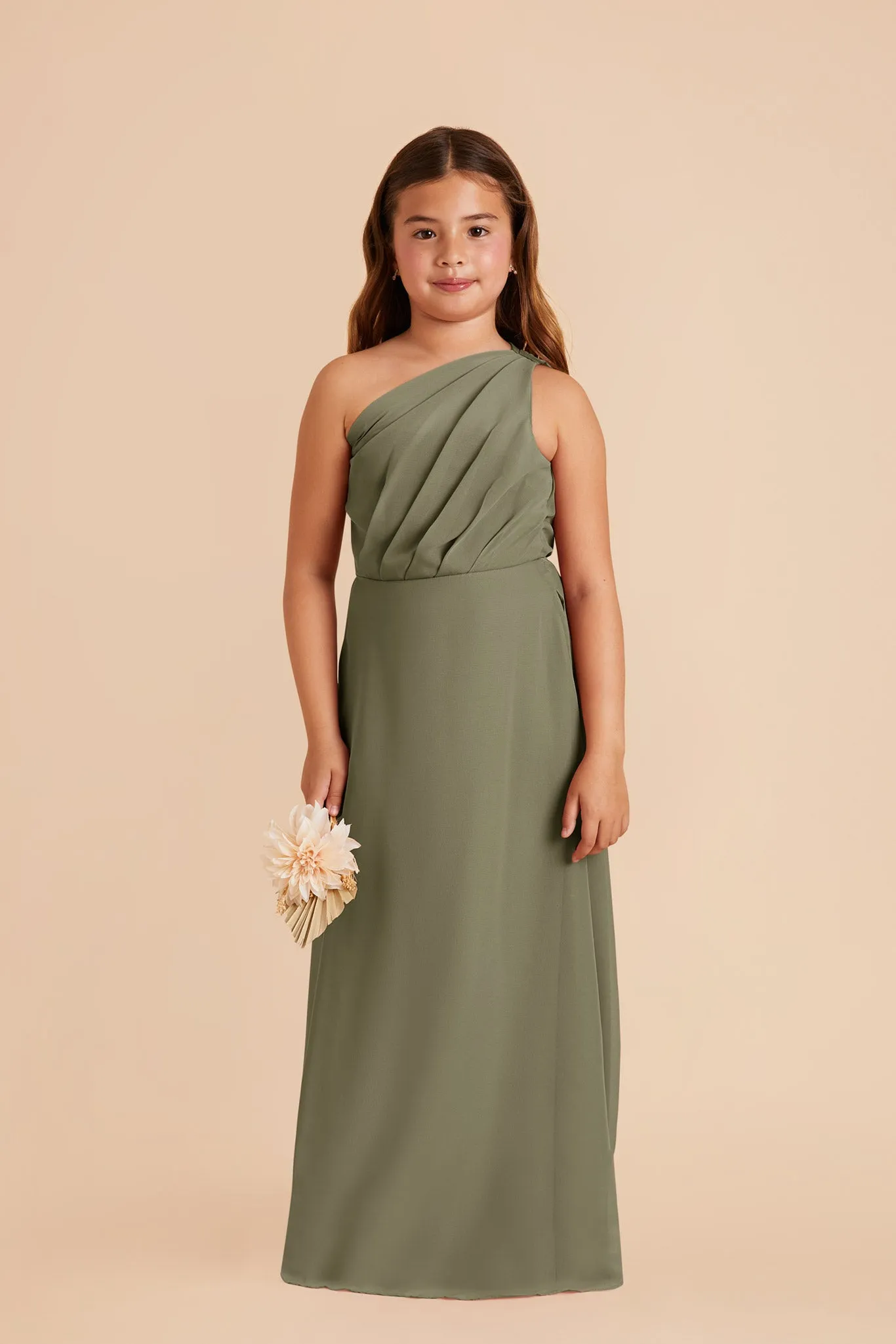 Kiara Junior Chiffon Dress - Thyme sold by Birdy Grey product image thumbnail 3