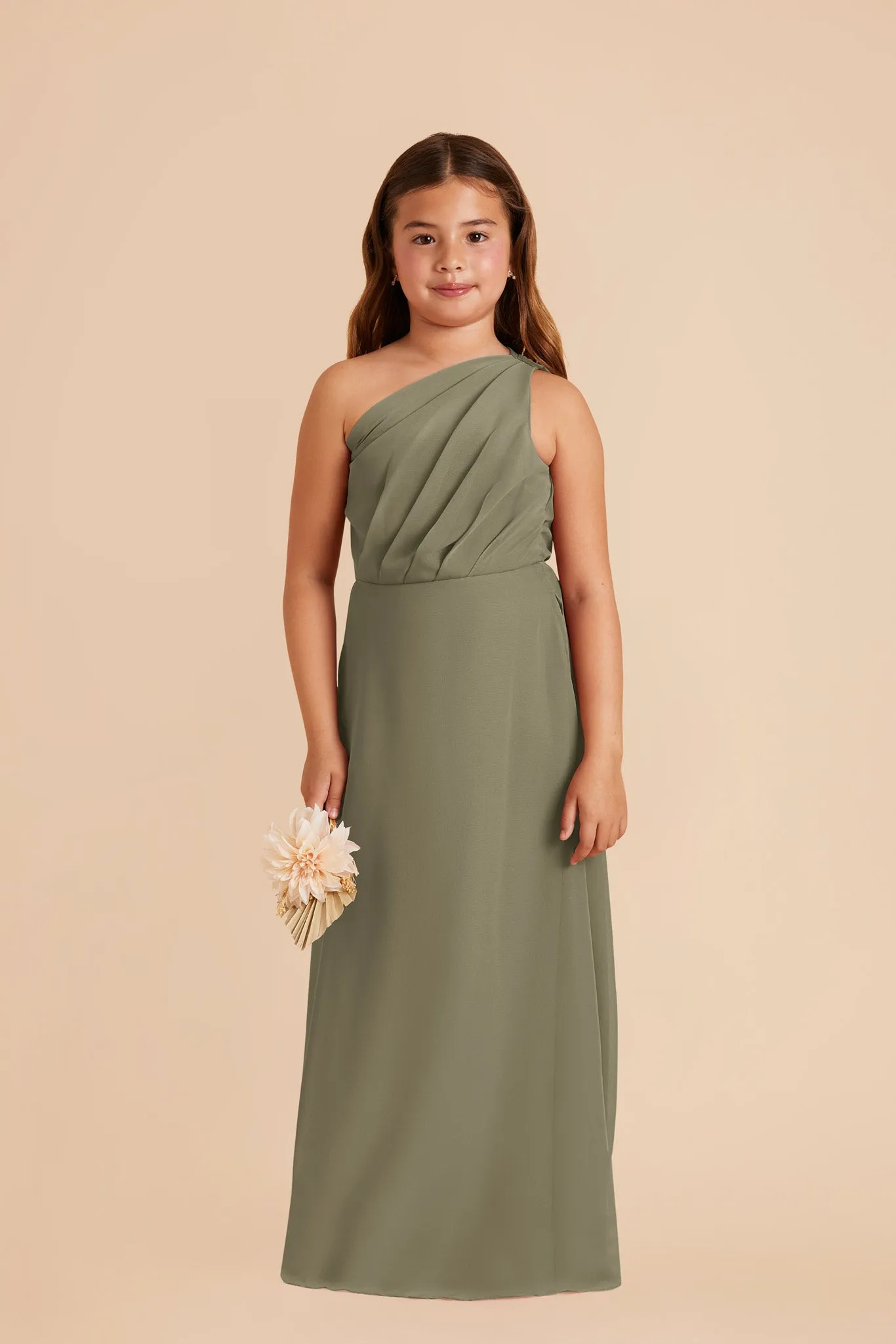 Kiara Junior Chiffon Dress - Thyme sold by Birdy Grey